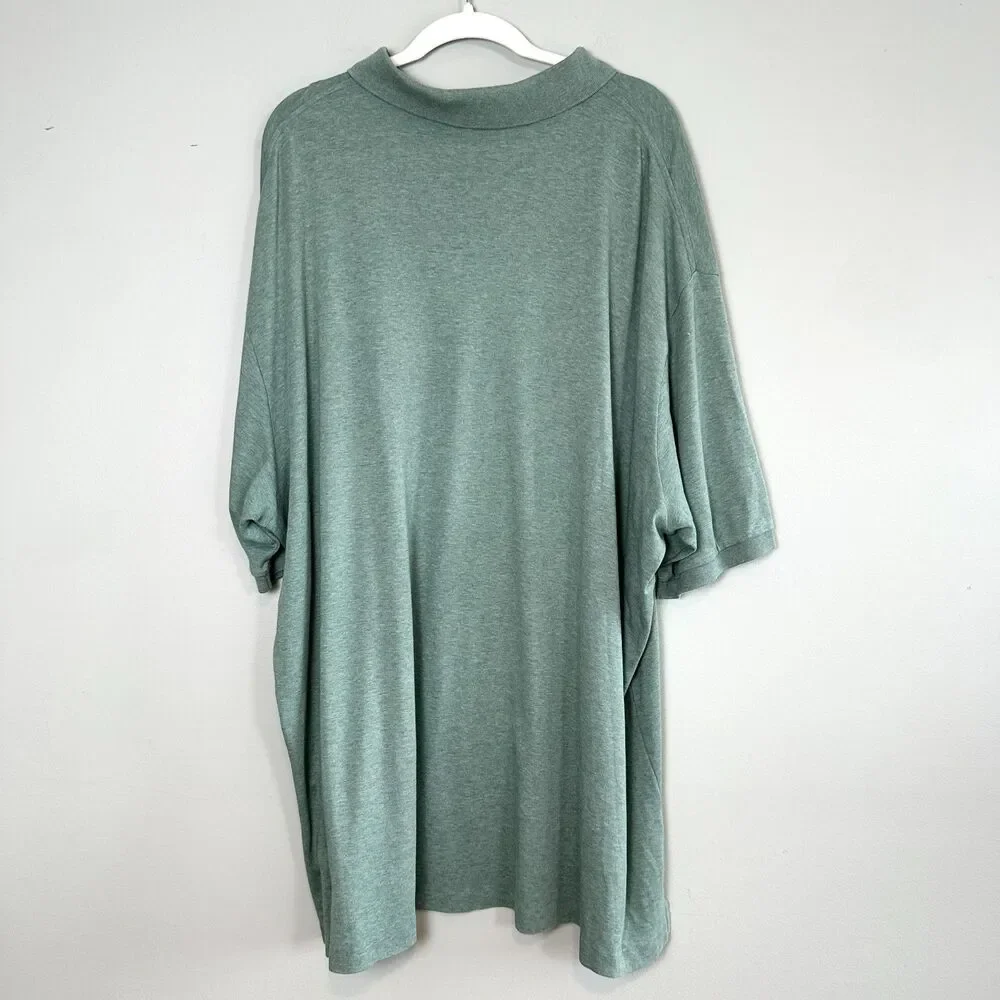 Polo Ralph Lauren Polo Shirt Short Sleeve Cotton Mens 4XB Green Pony Logo SEE
